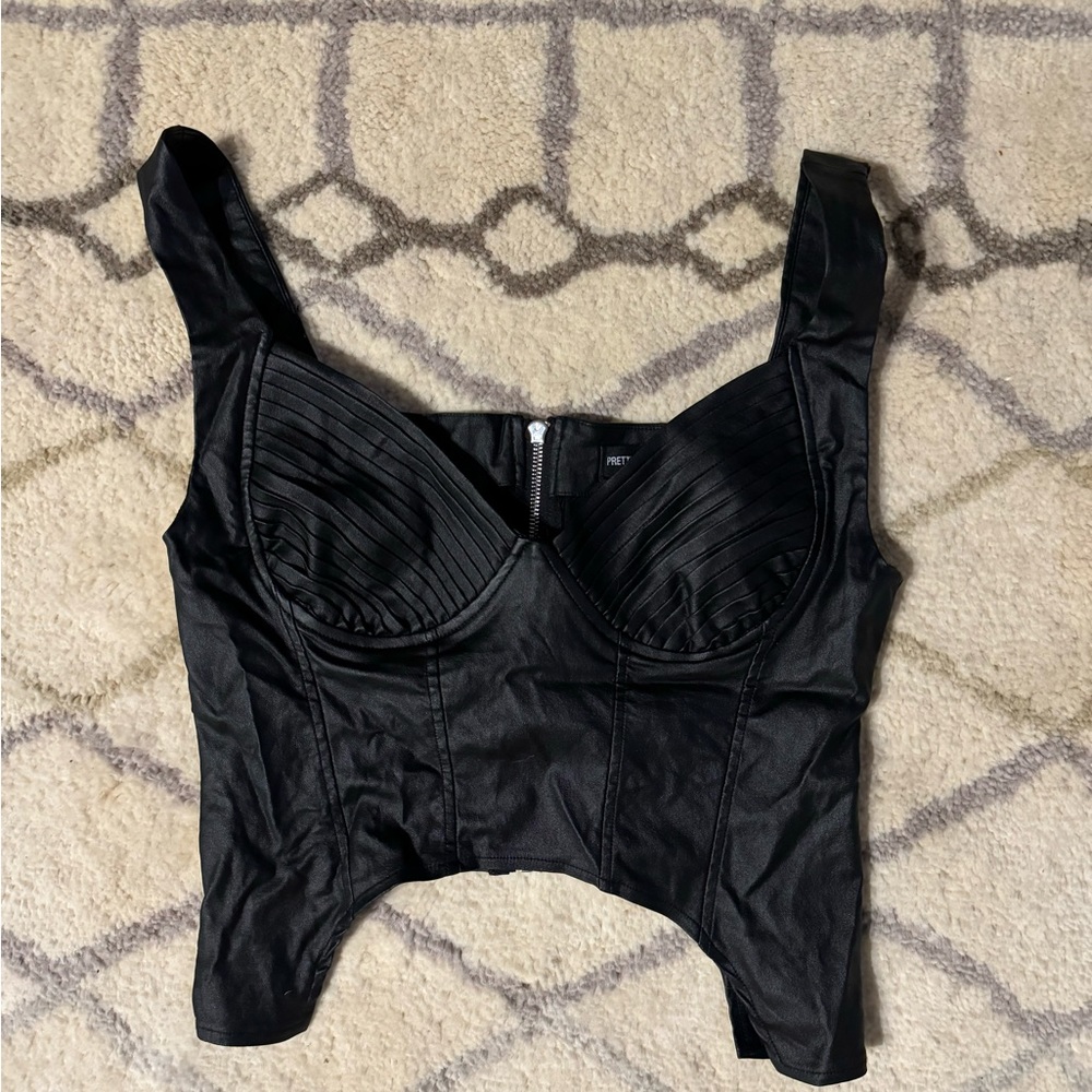 plt bustier crop top